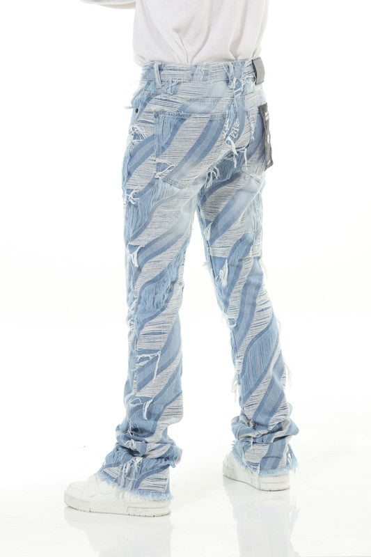 Double Layered Cut And Sewn Stack Flare