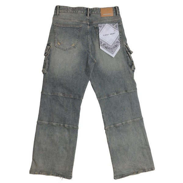 Y2k Utility Cargo Denim Pants
