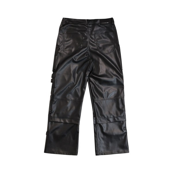 Pu Y2k Utility Cargo Pants