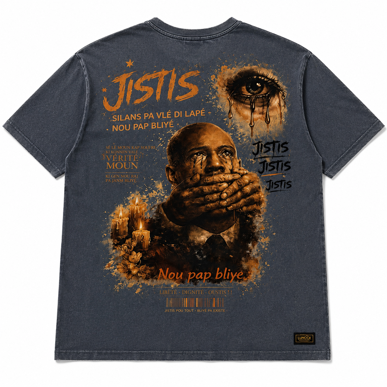 Justice Series 001 – Jovenel Moïse Memorial Vintage Oversized T-Shirt