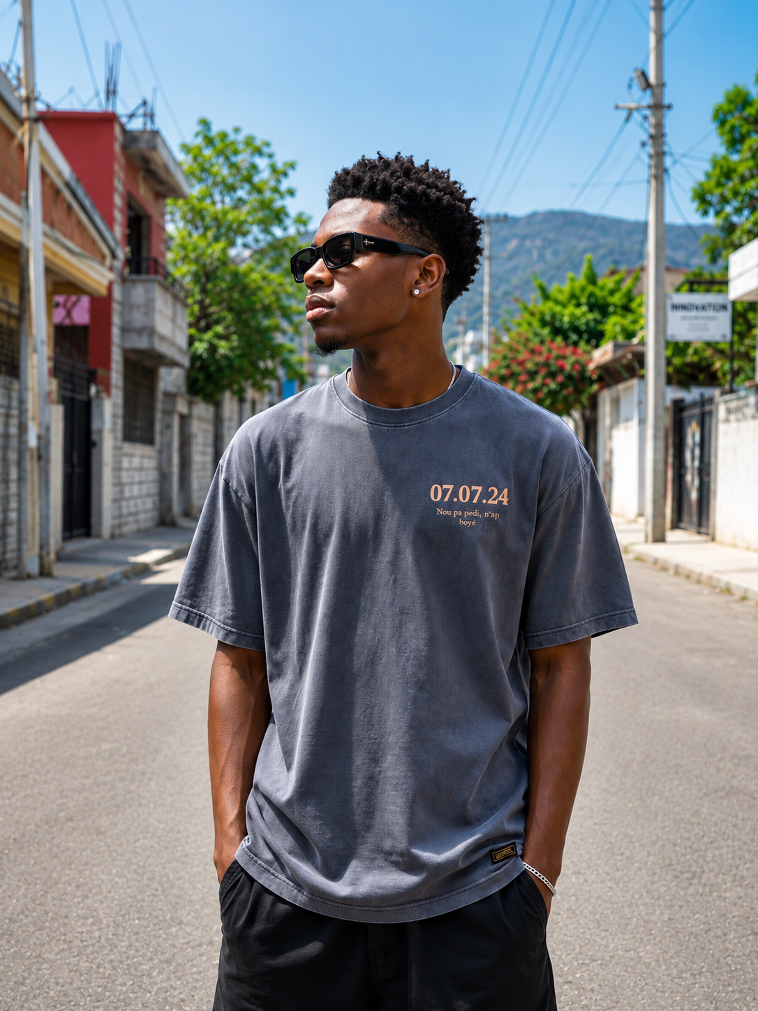 Justice Series 001 – Jovenel Moïse Memorial Vintage Oversized T-Shirt