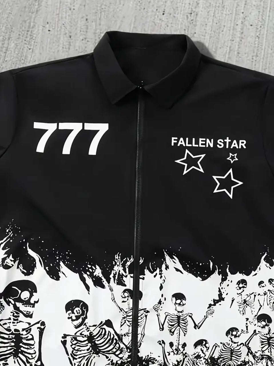 alowin black graphic t-shirt